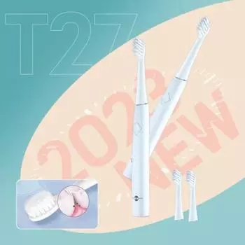 Электрическая зубная щетка Xiaomi Prooral T27 Basic Head, 2 насадки, 31000 раз в минуту, белая (1), НЕТ
