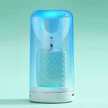 Электрическая звуковая зубная щетка для взрослых, вращающаяся на 360°, U-образная перезаряжаемая USB-умная зубная щетка, автоматическая силиконовая головка, IPX7, водонепроницаемая