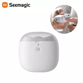 Электрические автоматические кусачки для ногтей XIAOMI Seemagic с легким триммером, кусачки для маникюра для детей, взрослых, инструменты для безопасного ухода за телом белый