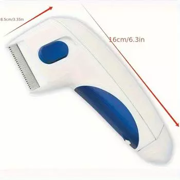 Электрические блохи для кошек и собак - гребни от блох для эффективного удаления блох и яиц, гребень для удаления вшей, щетка для ухода за домашними животными белый