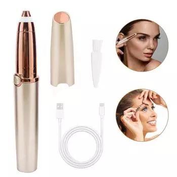 Электрические бритвы для бровей, триммер, женская прецизионная мини-бритва на батарейках, небольшой эпилятор для удаления волос на лице