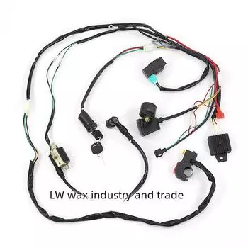 Электрические детали для квадроциклов и мотоциклов: Полный комплект электропроводки и системы зажигания для моделей 50-110CC 01