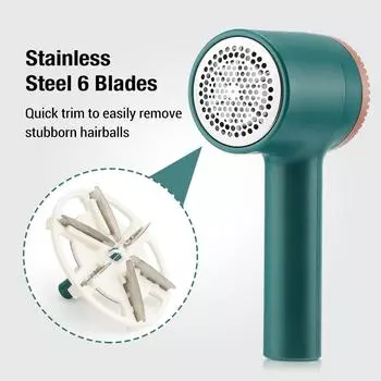 Электрические гранулы для удаления катышков с одежды, удаление комков волос, портативная перезаряжаемая бритва для одежды, свитера, плюшевая бритва для одежды зелёный