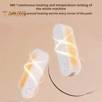 Электрические грелки для рук, быстрый нагрев на 360 градусов, регулируемая температура, компактный дизайн, портативный карманный обогреватель, зимние грелки для рук розовый
