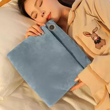 Электрические грелки для рук, перезаряжаемые, плюшевые, графеновые, грелки для рук, быстро нагревающиеся, складные, с изоляцией, с возможностью зарядки через USB для женщин серый