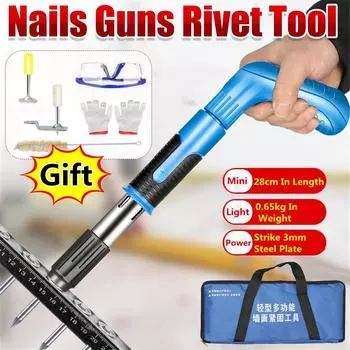 Электрические гвоздезабивные пистолеты Перезаряжаемый беспроводной степлер Мебельный такер для рамы Деревообрабатывающие инструменты Домашний DIY C