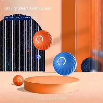 Электрические игрушки для домашних животных, вращающиеся на 360 градусов, перезаряжаемые, умные, вращающиеся, гравитационные, прыгающие, интерактивные принадлежности для собак