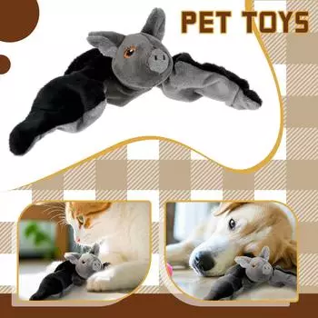 Электрические игрушки для кошек в виде животных, плюшевые игрушки для животных, летающие маленькие, имитационные звуковые куклы One Size