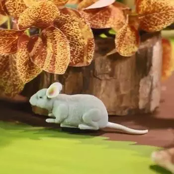 Электрические игрушки для мышей, игра с кошками, автоматический побег, вибрационный робот, ползающий, работающий от батареек, плюшевая мышь, взаимодействие с домашними животными, игрушка серый