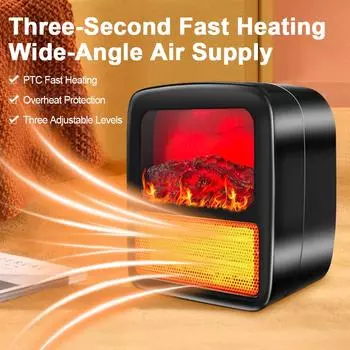 Электрические каминные обогреватели 400/1000 Вт портативный 3D Flame Mini Electric Sove Warmer Обогреватель для дома или офиса 220V EU plug