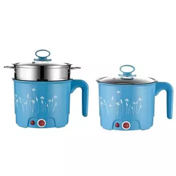 Электрические кастрюли бытовые портативные многоцелевые мини-рамен-варка лапша-варка мини-кастрюля для пельменей шабу шабу жареные яйца рамен