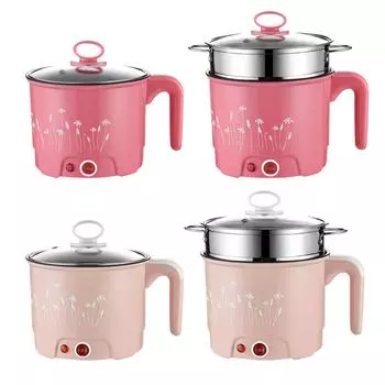 Электрические кастрюли бытовые портативные многоцелевые мини-рамен-варка лапша-варка мини-кастрюля для пельменей шабу шабу жареные яйца рамен