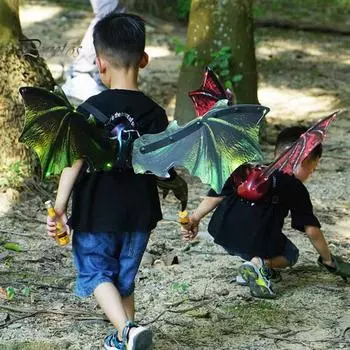 Электрические крылья бабочки, светящиеся крылья принцессы-феи с музыкальным освещением, нарядные крылья ангела, аксессуары для костюма для девочек, домашних животных светло-фиолетовый