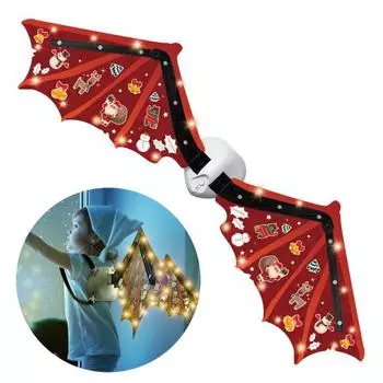 Электрические крылья феи для девочек, светящиеся движущиеся крылья бабочки с музыкальным светодиодом