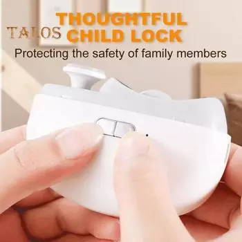 Электрические кусачки для ногтей для пожилых людей 3-в-1 автоматический триммер для ногтей с полировкой Электрический триммер для ногтей для взрослых пожилых детей Портативный электрический маникюр фиолетовый