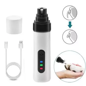 Электрические кусачки для ногтей для собак, шлифовальные станки для ногтей, USB-зарядка, перезаряжаемые, тихие лапы для домашних животных, инструменты для стрижки ногтей, триммер для когтей