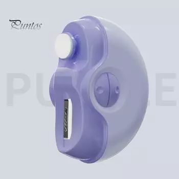 Электрические кусачки для ногтей с быстрой зарядкой 2 в 1, полировка, автоматические кусачки для ногтей, бесшумная работа, светодиодная подсветка, регулируемая скорость, портативный триммер для ногтей чёрный