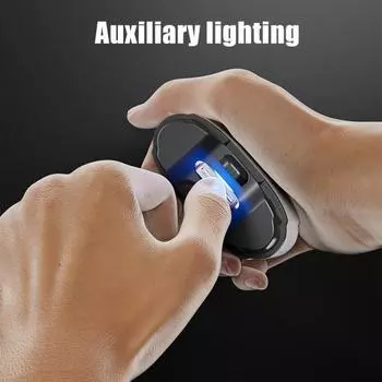 Электрические кусачки для ногтей со светодиодной подсветкой, 3 скорости, аккумуляторный триммер для ногтей белый