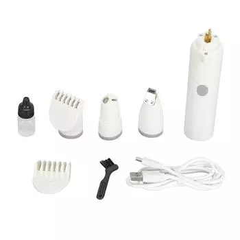 Электрические машинки для стрижки домашних животных с низким уровнем шума, аккумуляторный триммер для волос, многофункциональный портативный триммер для ухода за лапами собак