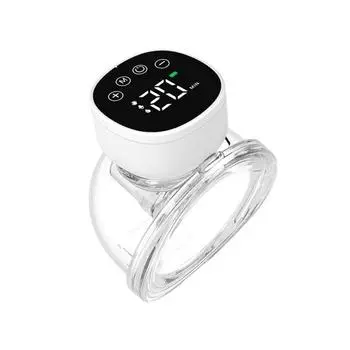 Электрические молокоотсосы Портативный Hands Free Носимый молокоотсос Бесшумный Комфортный Сборщик Грудного Молока Без BPA белый