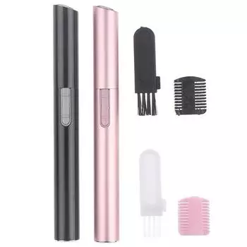 Электрические ножницы для бровей для лица, триммер для волос, мини портативная женская бритва для тела чёрный