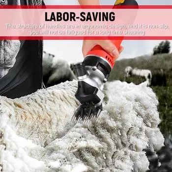 Электрические ножницы для овец мощностью 680 Вт и 6-скоростные профессиональные ножницы для овец, подходящие для стрижки шерсти AU Plug чёрный/красный