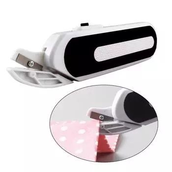 Электрические ножницы Мини-автоматический резак Ножницы Резак Ножницы Режущий инструмент Бумажные поделки Электрические для портных Картон Скрапбукинг чёрный