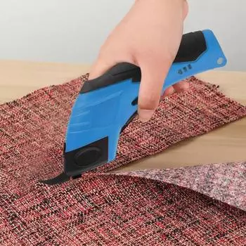 Электрические ножницы с острым лезвием, эргономичная ручка, компактные, портативные, многоцелевые, USB-заряжаемые, беспроводные электрические ножницы синий