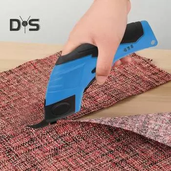 Электрические ножницы с острым лезвием, эргономичная ручка, компактные, портативные, многоцелевые, USB-заряжаемые, беспроводные электрические ножницы синий