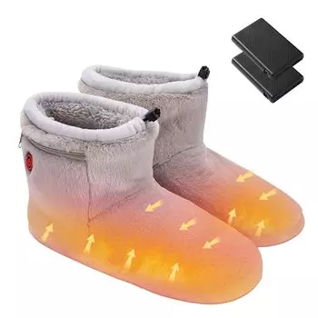 Электрические ножные домашние USB-ножки Электрические ножные ножки Быстрые 3 уровня температуры 2 шт. 5000 мАч Теплые холодные тапочки унисекс, теплее, тапочки, теплее,