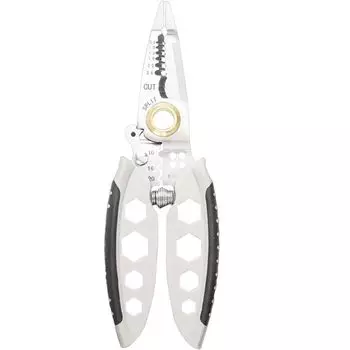 Электрические обжимные клещи из легированной стали хром-ванадия, универсальный инструмент для зачистки проводов