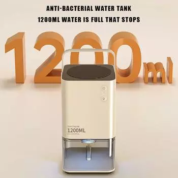 Электрические осушители воздуха, бесшумный поглотитель влаги, сушилка для спальни, ванной комнаты, шкафа, с подсветкой, 1,2 л, машина для удаления влаги CHINA