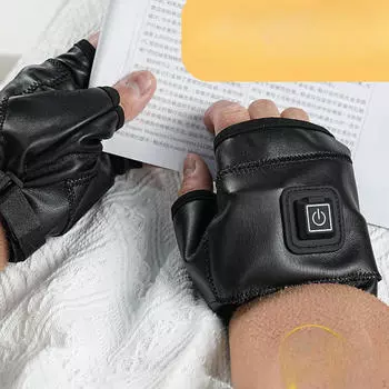 Электрические перчатки для холодной погоды, дизайн без пальцев, активный отдых на природе S