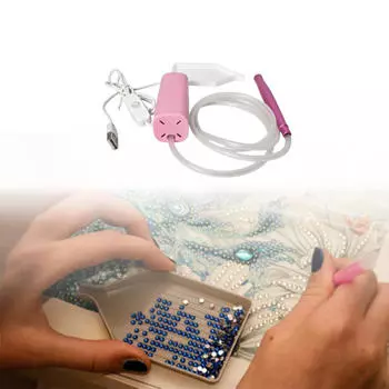 Электрические ручки Diamond Dot Vacuum Arts Pen Удобная ручка с поддоном для хранения поделок