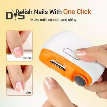 Электрические щипчики для ногтей и полировщик 2 в 1, конструкция с аккумулятором, низкий уровень шума, скрытое лезвие, ящик для хранения обрезков ногтей, портативный триммер для маникюра для детей белый