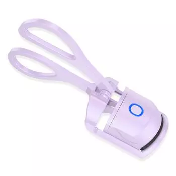 Электрические щипцы для завивки ресниц Безопасный для кожи силиконовый натуральный радиационный безопасный против ожогов Экономия времени Быстрый фиолетовый