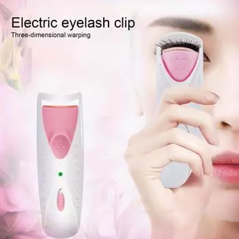 Электрические щипцы для завивки ресниц, длительный изгиб, отсутствие повреждения ресниц, интеллектуальный контроль температуры, чувствительная к температуре силиконовая пленка, нагреваемый зажим для ресниц для женщин розовый