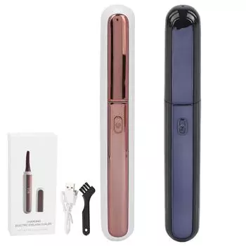 Электрические щипцы для завивки ресниц, перезаряжаемые через USB, 4 уровня, с подогревом, для завивки ресниц, с ЖК-дисплеем для женщин Black