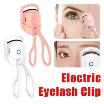 Электрические щипцы для завивки ресниц с подогревом, локоны для ресниц, термощипцы для завивки ресниц, перезаряжаемые от USB, мини-длительный инструмент для макияжа, инструмент для красоты