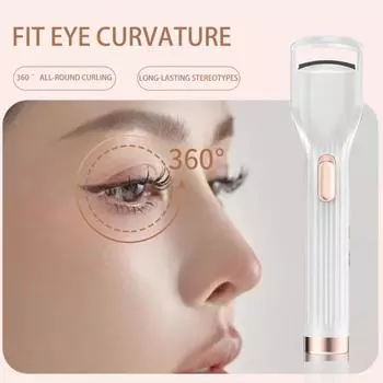 Электрические щипцы для завивки ресниц с подогревом и вентилятором, перезаряжаемые от USB, портативные 2-в-1, многофункциональные женские инструменты для завивки ресниц с быстрым нагревом A