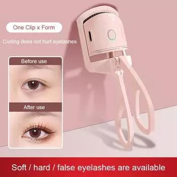 Электрические щипцы для завивки ресниц с подогревом, расческа, долговечные кудри для ресниц, термощипцы для завивки ресниц, инструменты для макияжа, завивка ресниц белый