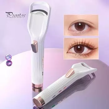 Электрические щипцы для завивки ресниц с подогревом и вентилятором, перезаряжаемые от USB, портативные 2-в-1, многофункциональные женские инструменты для завивки ресниц с быстрым нагревом A