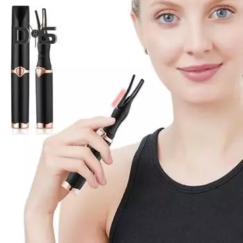 Электрические щипцы для завивки ресниц с подогревом, 3 регулируемых температуры, USB перезаряжаемый портативный инструмент для завивки ресниц с быстрым нагревом, подарок на день рождения для женщин и девочек белый