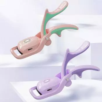 Электрические щипцы для завивки ресниц с подогревом, 3 температурных режима, тип C, перезаряжаемые, портативные, быстрый нагрев, для женщин, для глаз белый