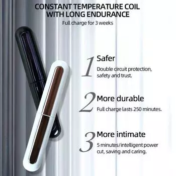 Электрические щипцы для завивки ресниц с подогревом, 2 температурных режима, с зарядкой от USB, портативные, для путешествий, с быстрым нагревом, мини чёрный