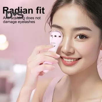 Электрические щипцы для завивки ресниц с подогревом, 3 температурных режима, USB-перезаряжаемые, портативные, быстро нагревающиеся, женские инструменты для завивки ресниц розовый