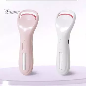 Электрические щипцы для завивки ресниц с подогревом, 3 температурных режима, USB-перезаряжаемые, портативные, быстро нагревающиеся, женские инструменты для завивки ресниц белый