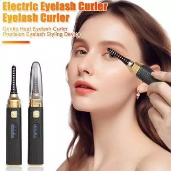 Электрические щипцы для завивки ресниц с защитным чехлом, быстро нагревающиеся щипцы для завивки ресниц с USB-завивкой, постоянная температура, один зажим белый