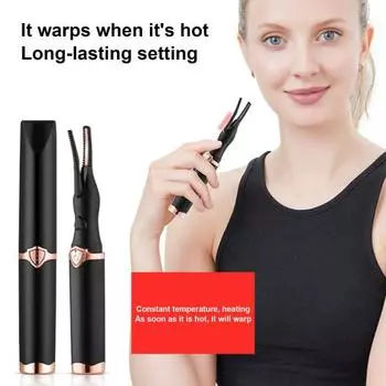 Электрические щипцы для завивки ресниц USB-перезаряжаемые мини-щипцы для завивки ресниц с подогревом и 3 режимами нагрева, быстрый нагрев за 8 секунд, финальный инструмент для завивки ресниц для женщин