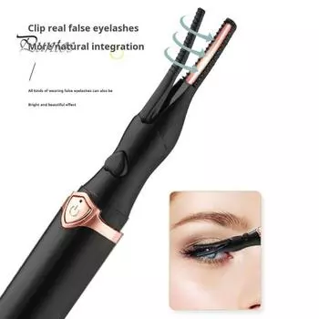 Электрические щипцы для завивки ресниц USB-перезаряжаемые мини-щипцы для завивки ресниц с подогревом и 3 режимами нагрева, быстрый нагрев за 8 секунд, финальный инструмент для завивки ресниц для женщин чёрный